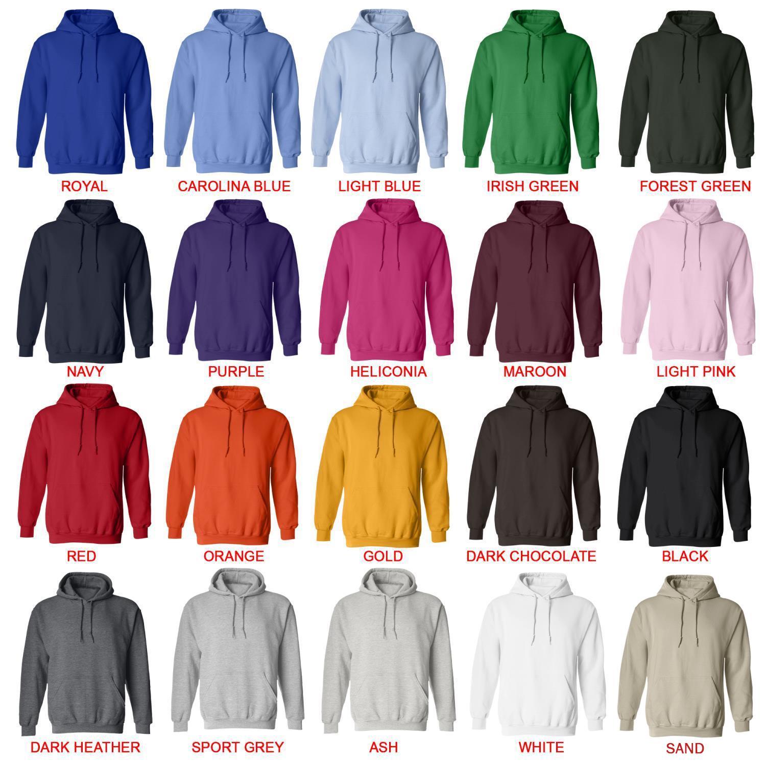 hoodie color chart - Nana Merch