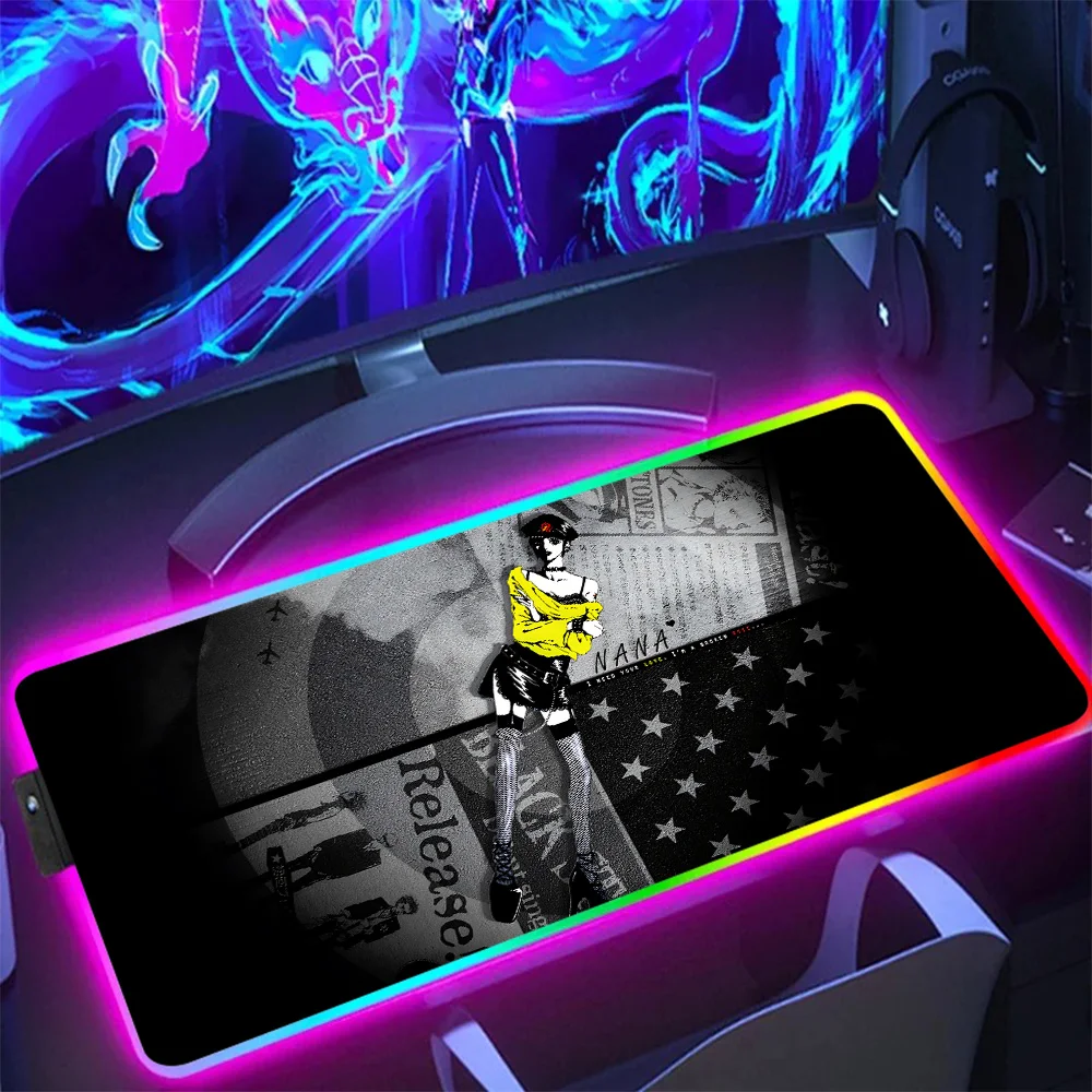 Nana Osaki Anime Girl Rubber Mouse Pad RGB