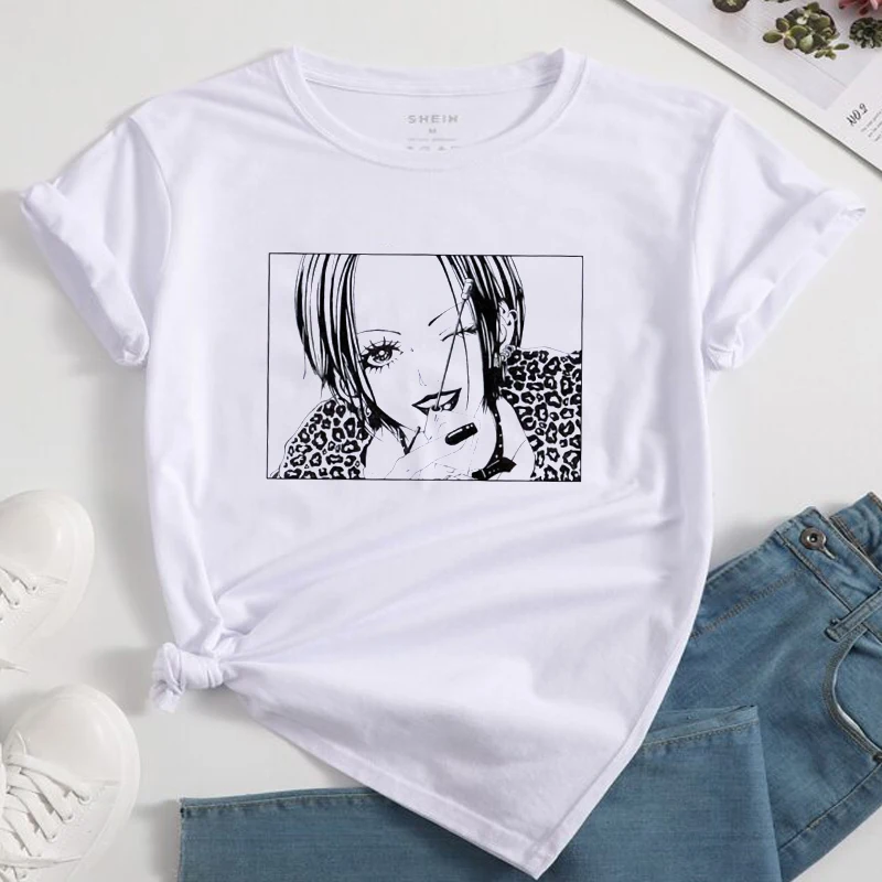 NANA Anime Girl Harajuku Black Crop Top T-Shirt