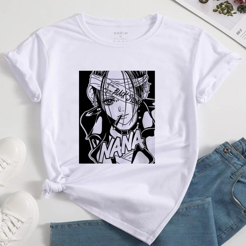 Trendy NANA Kawaii Anime Girl Crop Top T-Shirt
