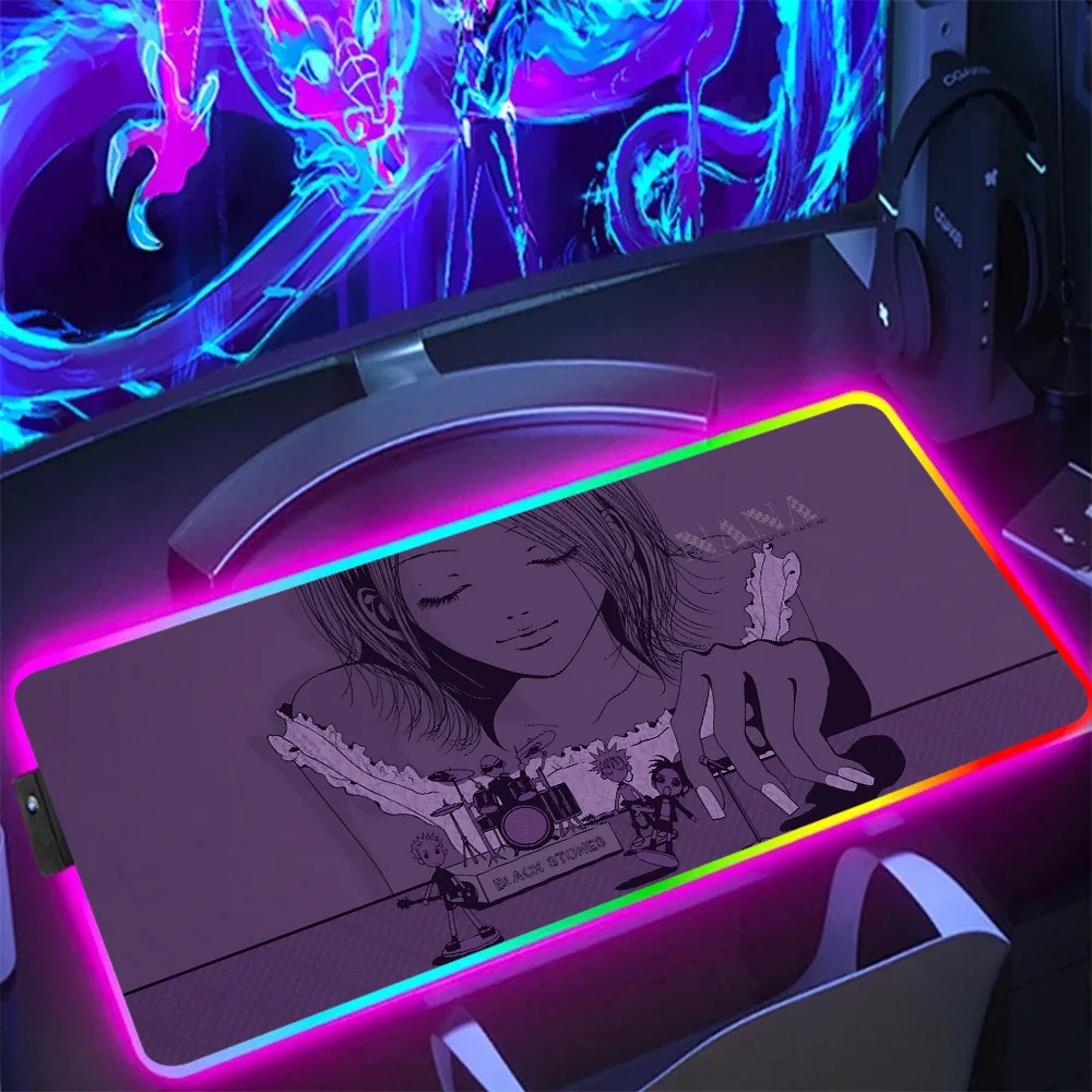 Nana Osaki Gamer Girl LED Mouse Pad RGB
