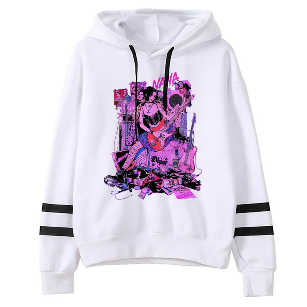 Nana Y2K Harajuku Style Manga Graphic Pattern Casual Hoodie