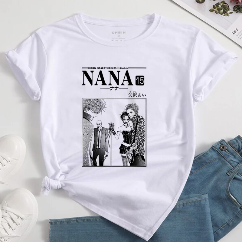 NANA Anime Girl Kawaii Black Crop Top T-Shirt