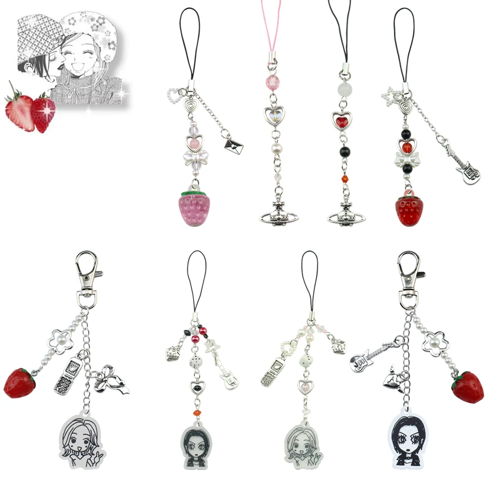 NANA Anime Cell Phone Charm Keychain