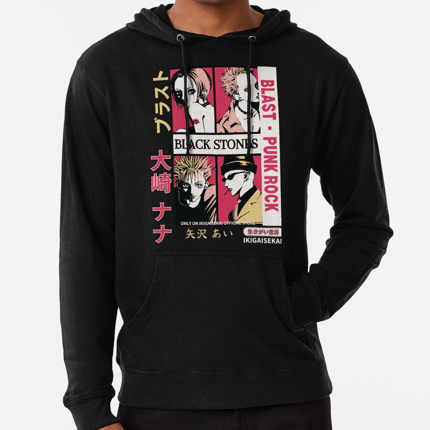 Black Stones Poster Nana Anime Art Hoodie - Image 2