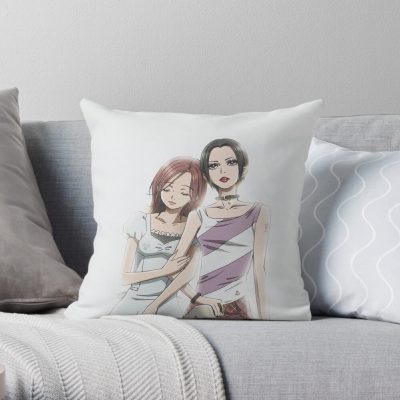 Two Girl Nana Anime Throw Pillow