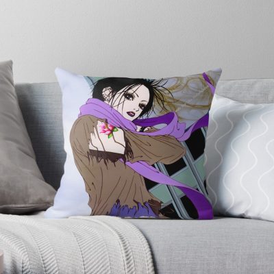 Nana With Rose Throw Pillow