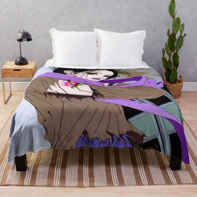 Nana With Rose Throw Blanket