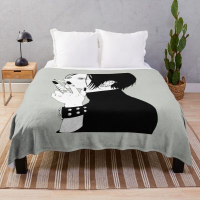 Nana Osaki Grey Throw Blanket