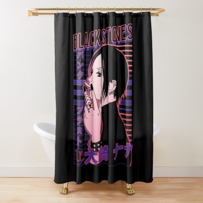 Nana Osaki V2 Black Stone Shower Curtain